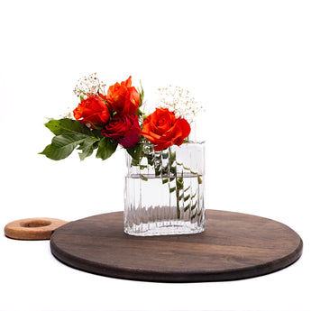 Small Handbag Vase: Clear
