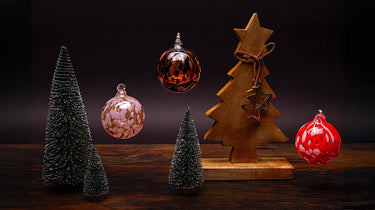 Glass Fleck Baubles