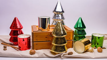 Glass Christmas Tree Candles