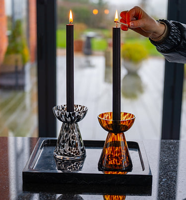 Glass Candle Holder