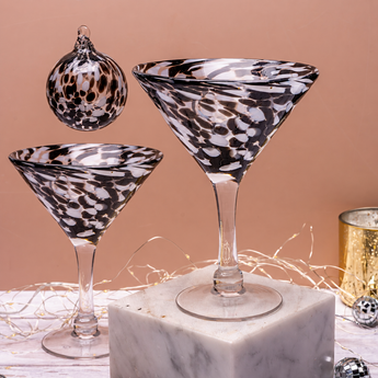 Bauble and martini gift set: Dalmatian Print