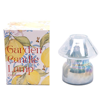 Garden Candle Lamp: Ocean Blue Fleck