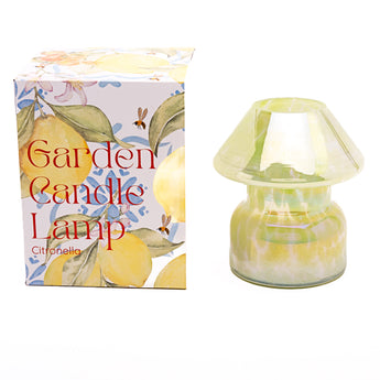 Garden Candle Lamp: Lime Green Fleck