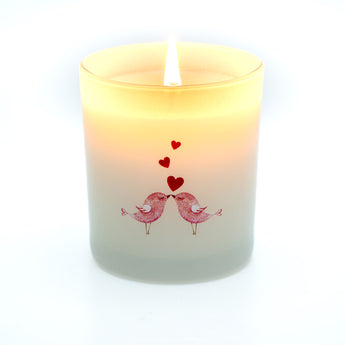 Valentines Candle : Love Birds