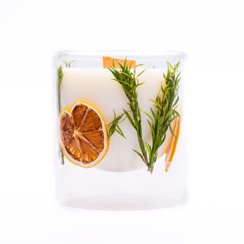 Botanical lemongrass and lime candle