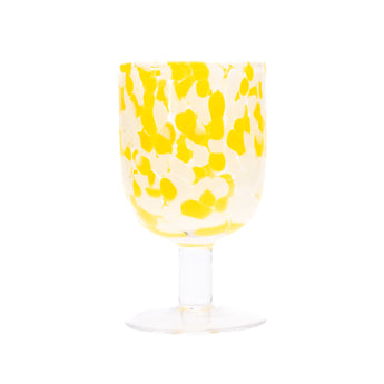 Yellow wine glass