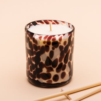 Red plum and wine candle