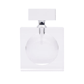 Large Flat Crystal Perfume Bottle