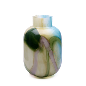 Medium pastel swirl vase