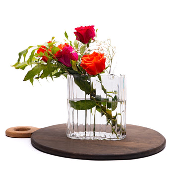 Large Handbag Vase: Clear