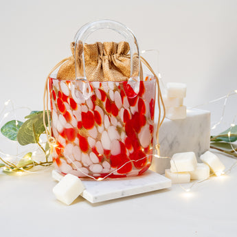 The Signature Scent Handbag Gift Set: Red and white fleck