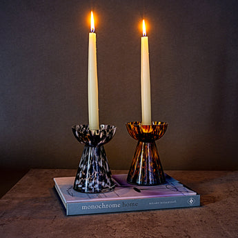 Leopard Print Candle Holder