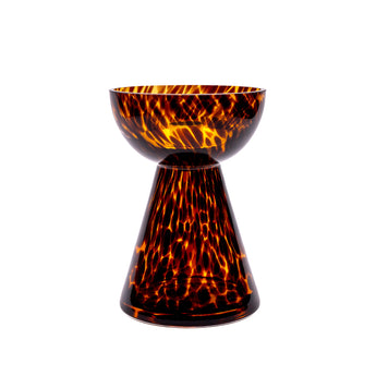 Pillar Candle Holder: Leopard Print