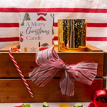 Christmas Candle: Festive Gold