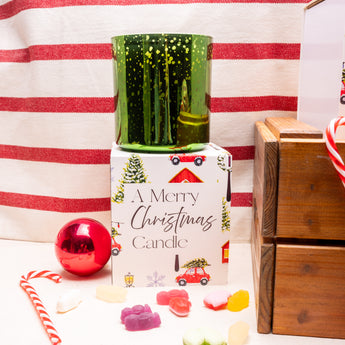 Christmas Candle: Holly Green